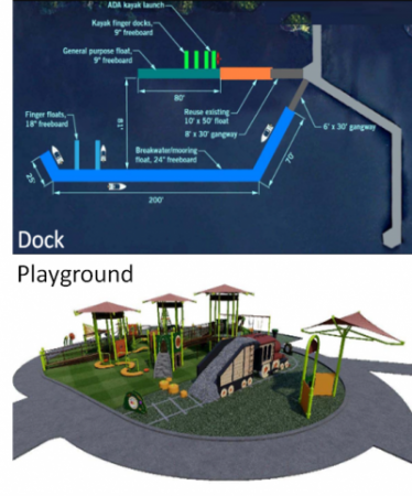 Luther Burbank Dock and Mercerdale Playground Design Images