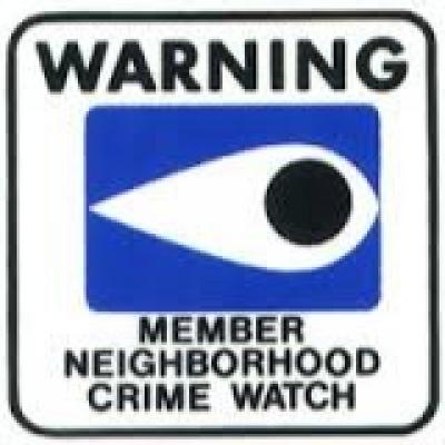Warning Neighborhood Watch Protected By Neighborhood Crime Watch Volunteers  Alert Caution Notice Aluminum Metal Sign 12